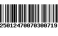 Código de Barras 25012470070300719