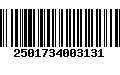 Código de Barras 2501734003131