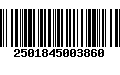 Código de Barras 2501845003860