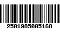 Código de Barras 2501985005168