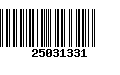 Código de Barras 25031331