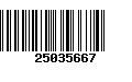 Código de Barras 25035667