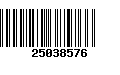 Código de Barras 25038576