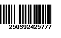 Código de Barras 250392425777