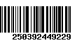 Código de Barras 250392449229