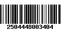 Código de Barras 2504448003404