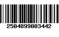 Código de Barras 2504899003442