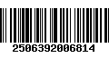 Código de Barras 2506392006814