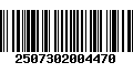 Código de Barras 2507302004470