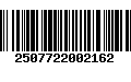 Código de Barras 2507722002162