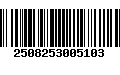 Código de Barras 2508253005103