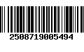 Código de Barras 2508719005494