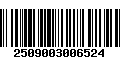 Código de Barras 2509003006524