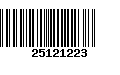 Código de Barras 25121223