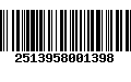 Código de Barras 2513958001398