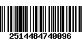 Código de Barras 2514484740096