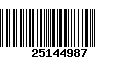 Código de Barras 25144987