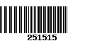 Código de Barras 251515