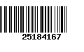 Código de Barras 25184167