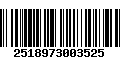 Código de Barras 2518973003525