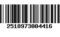 Código de Barras 2518973004416