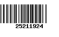 Código de Barras 25211924