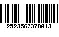 Código de Barras 2523567370013