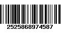 Código de Barras 2525868974587