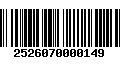 Código de Barras 2526070000149