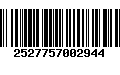 Código de Barras 2527757002944