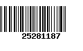 Código de Barras 25281187