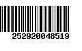 Código de Barras 252920048519