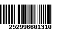 Código de Barras 252996601310