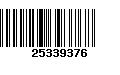 Código de Barras 25339376