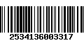 Código de Barras 2534136003317