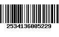 Código de Barras 2534136005229