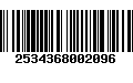 Código de Barras 2534368002096