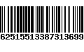 Código de Barras 25362515513387313699663