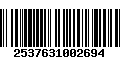 Código de Barras 2537631002694