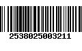 Código de Barras 2538025003211