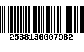 Código de Barras 2538130007982