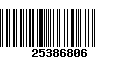 Código de Barras 25386806