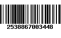 Código de Barras 2538867003448