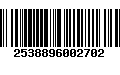 Código de Barras 2538896002702