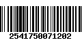 Código de Barras 2541750071202