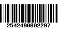 Código de Barras 2542490002297