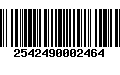 Código de Barras 2542490002464