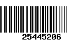 Código de Barras 25445206