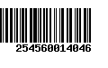 Código de Barras 254560014046