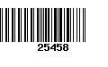 Código de Barras 25458